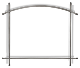 Altitude X Arched Iron Elements - Antique Pewter (Optional - fits on Whitney Front)