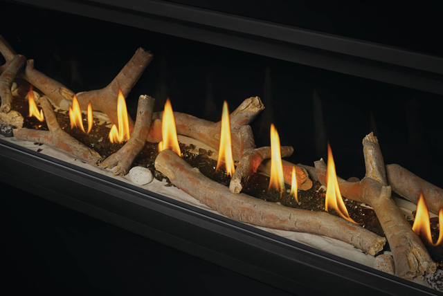 Contemporary Logs and Shore Fire Kit in Vector Linear