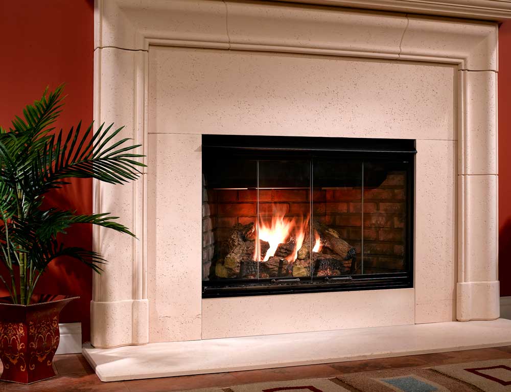 Majestic Reveal B Vent Gas Fireplace, Gas Fireplace Vent Open
