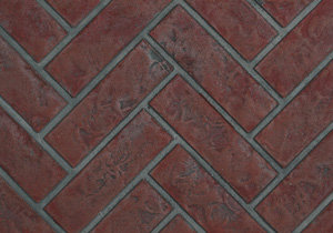 Decorative Brick Panels Old Town Red Herringbone